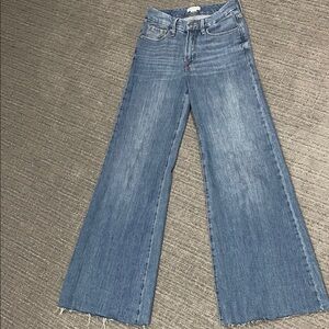 Good American Women's Blue Wide-Leg Jeans